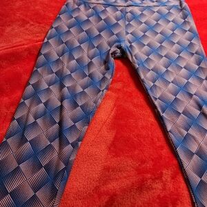 LuLaRoe Blue Geometric Leggings